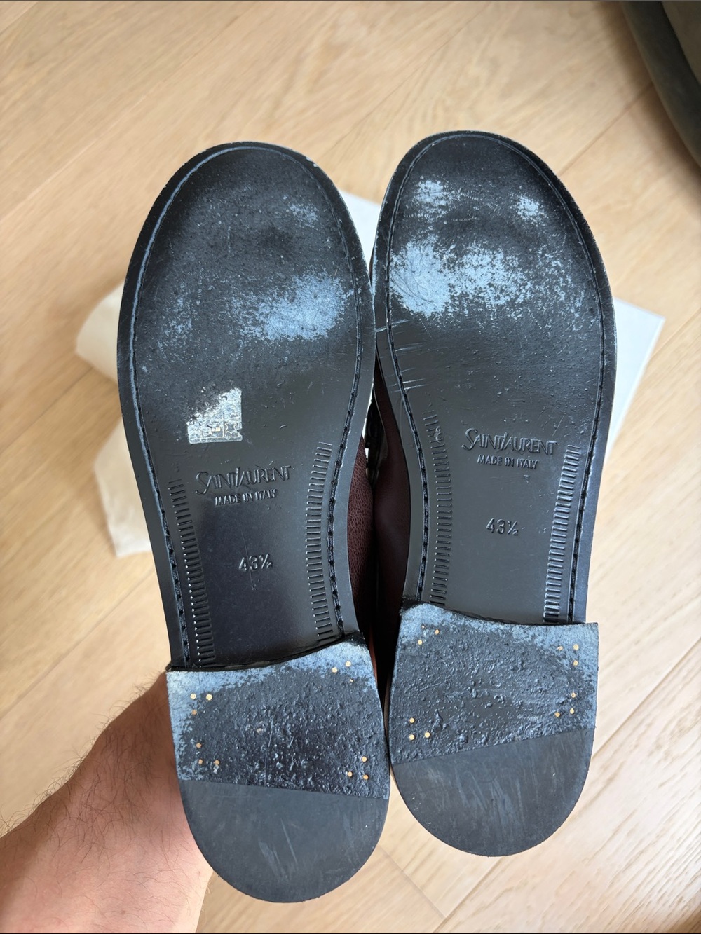 Saint Laurent - PARIS BROWN - LE LOAFER supple in matte leather - 43.5 FR - Picture 2 of 10